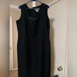 Black Dress With Embroidery